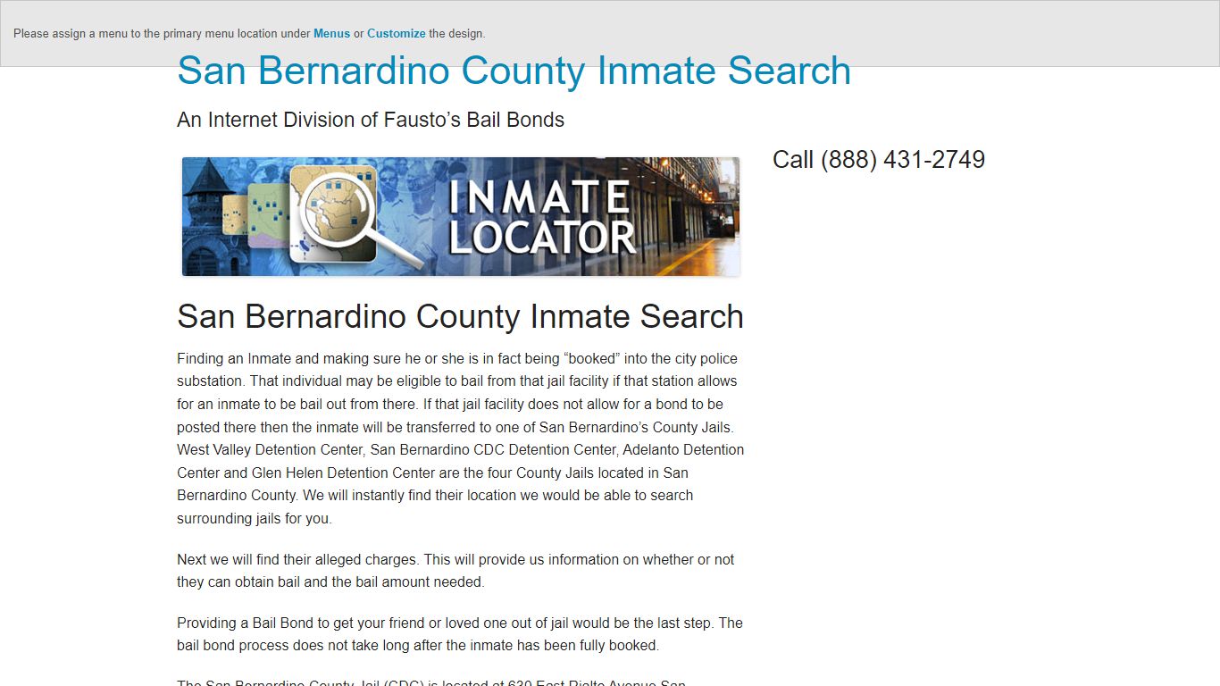 San Bernardino County Inmate Search